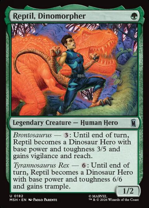 Reptil, Dinomorpher - MSH #182 - Foil