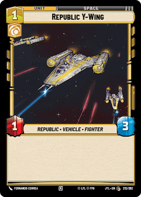 Republic Y-Wing - JTL #212 - Normal