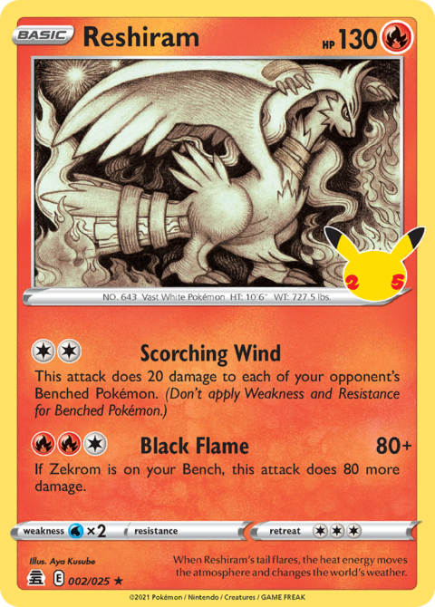 Reshiram - CEL #2 - Holo