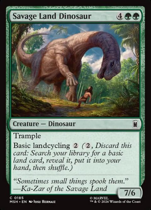 Savage Land Dinosaur - MSH #185 - Foil