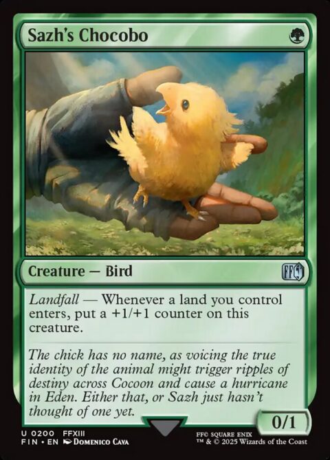 Sazh's Chocobo - FIN #200 - Foil