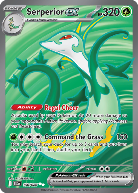 Serperior ex - BLK #156 - Normal
