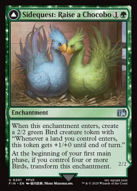 Sidequest: Raise a Chocobo // Black Chocobo - FIN #201 - Foil