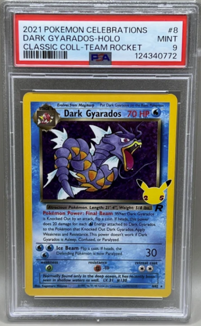 2121 Dark Gyarados #8 Celebrations PSA 9