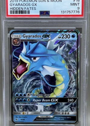Gyarados GX #16 Hidden fates PSA 9