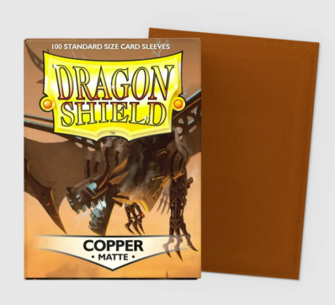 Dragon Shield Standard Size 100 stk. klar copper