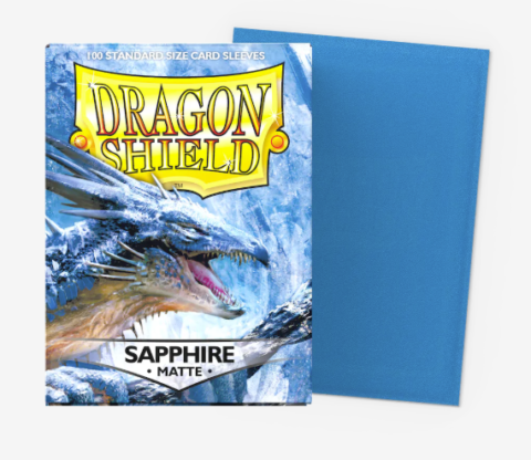 Dragon Shield Standard Size 100 stk. Safirblå