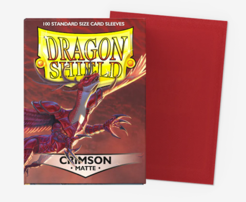 Dragon Shield Standard Size 100 stk. Rød