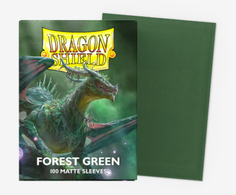 Dragon Shield Standard Size 100 stk. klar Grøn