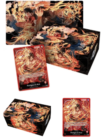 One piece special goods set ace sabo luffy - Playmat & storage box