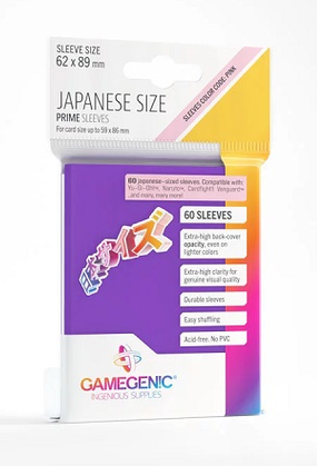 Gamegenic: Prime Sleeves: Small/Japanese Size - (lilla)60 stk.