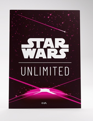 Gamegenic - Star Wars: Unlimited - Jump to Lightspeed - Art Sleeves - Card Black/pink (60 stk) (Kopier)