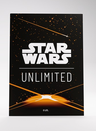 Gamegenic - Star Wars: Unlimited - Jump to Lightspeed - Art Sleeves - Card Black/Orange (60 stk)