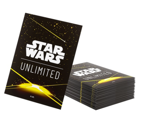 Gamegenic - Star Wars: Unlimited - Premium Art Sleeves - Card Black yellow (60 stk)