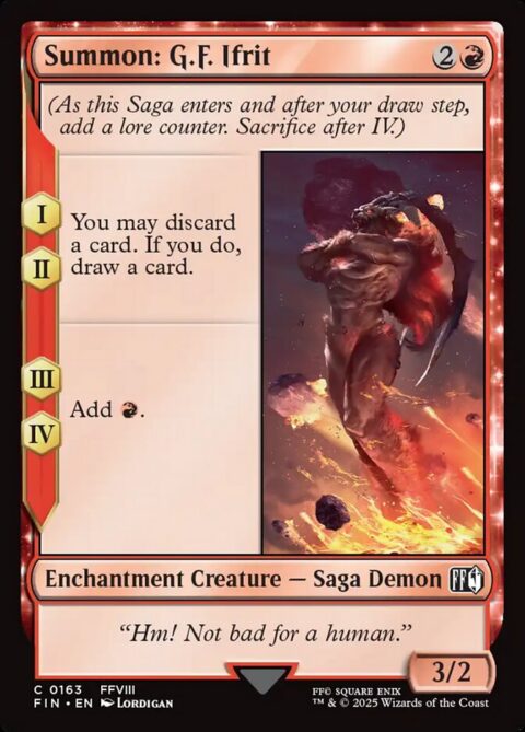Summon: G.F. Ifrit - FIN #163 - Foil
