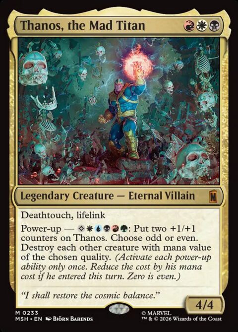 Thanos, the Mad Titan - MSH #233 - Foil