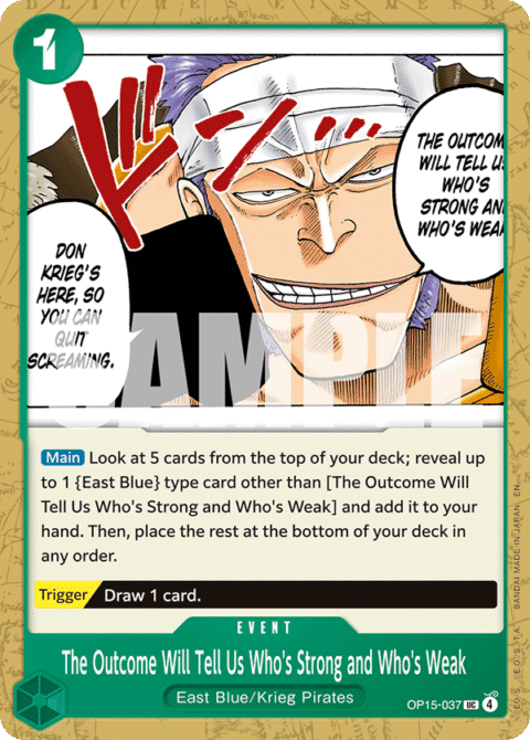 The Outcome Will Tell Us Who's Strong and Who's Weak - OP15-EB04 #37 - Normal