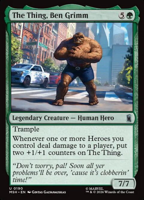 The Thing, Ben Grimm - MSH #190 - Foil