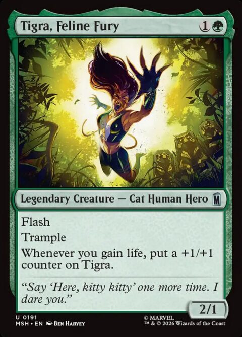 Tigra, Feline Fury - MSH #191 - Foil