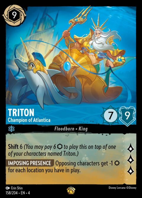 Triton - Champion of Atlantica - 4 #158 - Foil
