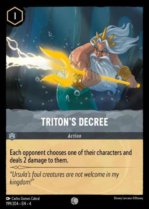 Triton's Decree - 4 #199 - Foil