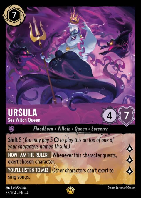 Ursula - Sea Witch Queen - 4 #58 - Foil