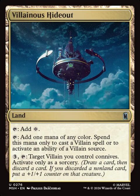 Villainous Hideout - MSH #276 - Foil