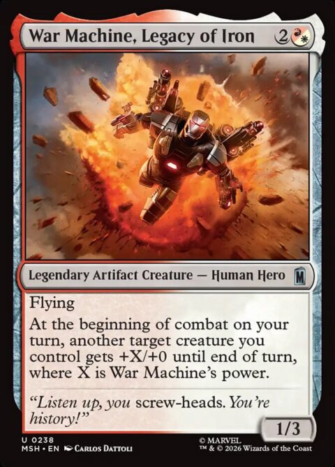 War Machine, Legacy of Iron - MSH #238 - Nonfoil