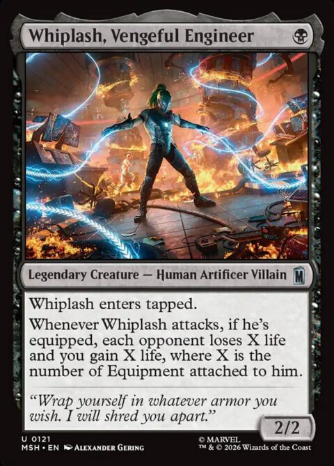 Whiplash, Vengeful Engineer - MSH #121 - Foil