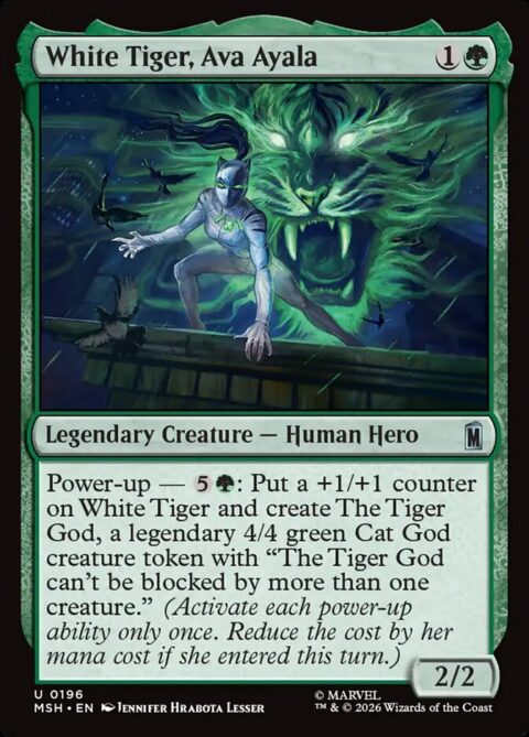 White Tiger, Ava Ayala - MSH #196 - Foil