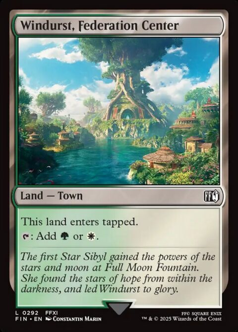 Windurst, Federation Center - FIN #292 - Foil