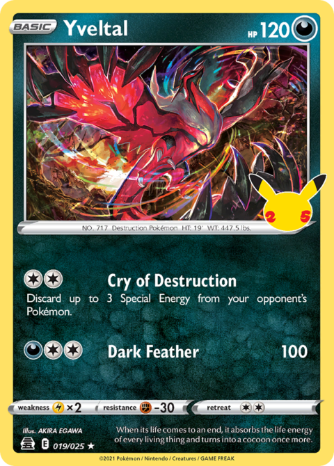Yveltal - CEL #19 - Holo
