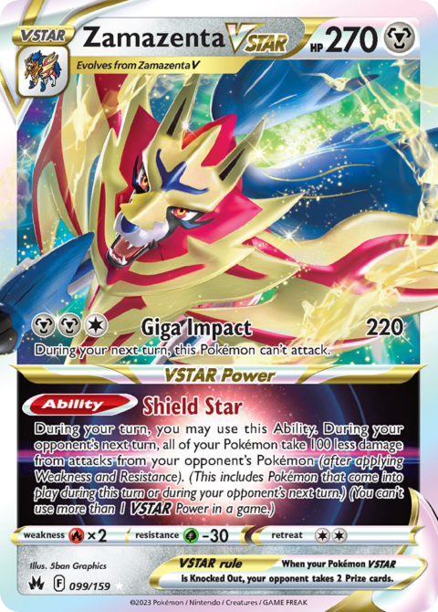 Zamazenta VSTAR - CRZ #99 - Holo