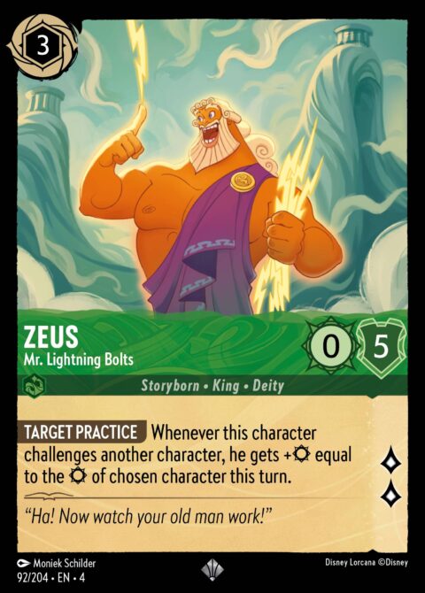 Zeus - Mr. Lightning Bolts - 4 #92 - Foil