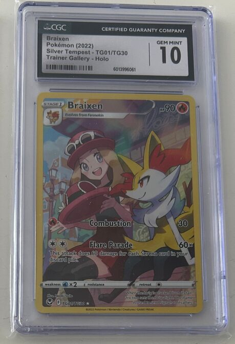 2022 Braixen #TG01 Silver tempest CGC 10