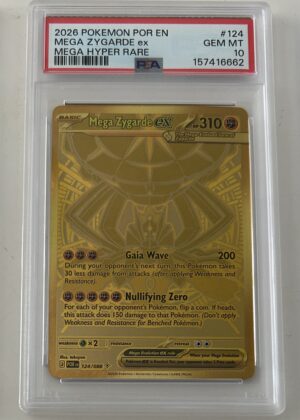 2026 Mega Zygarde ex #124 PSA 10 Perfect order