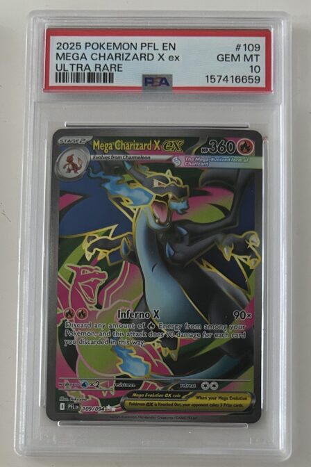 2025 Mega Charizard X ex #109 Phantasmal flames PSA10
