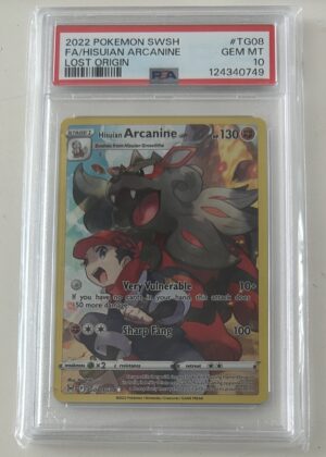 2022 Hisuian Arcanine #TG08 Lost Origin PSA 10