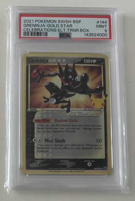 2021 Greninja [Gold Star] #SWSH144 Sword and shields PSA9