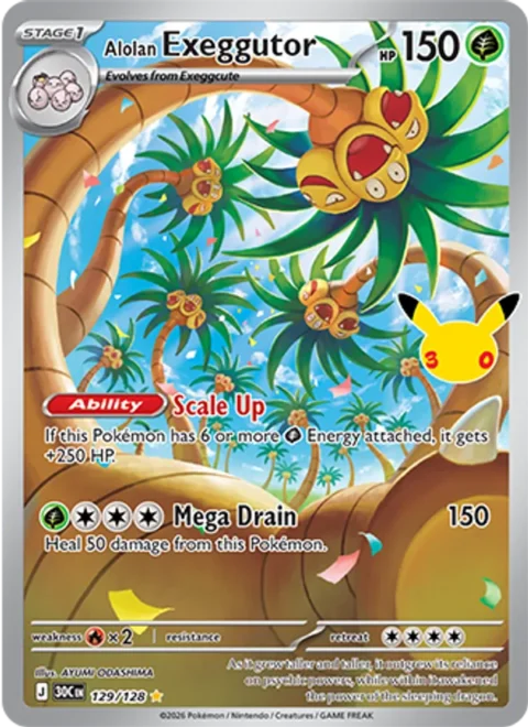 Alolan Exeggutor - 30C #129 - Normal
