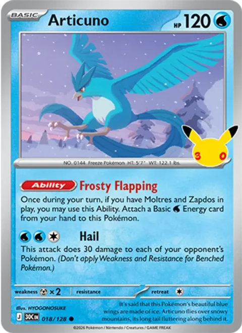 Articuno - 30C #018 - Normal