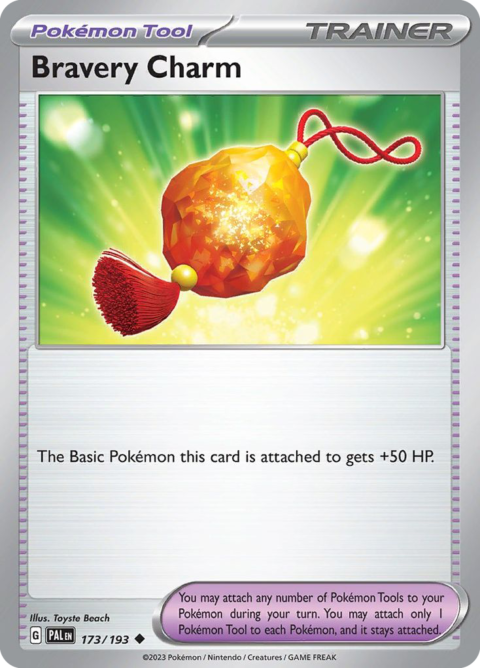Bravery Charm - PAL #173 - Reverse Holo