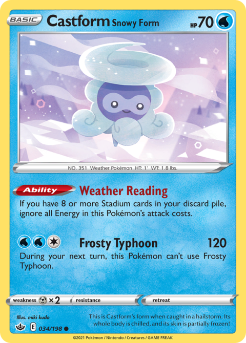 Castform Snowy Form - CRE #34 - Normal