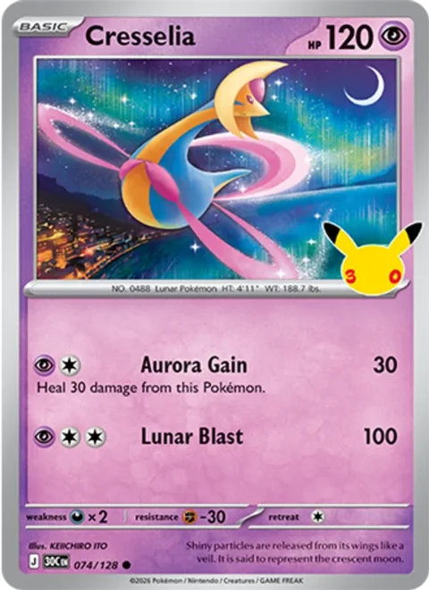 Cresselia - 30C #074 - Normal
