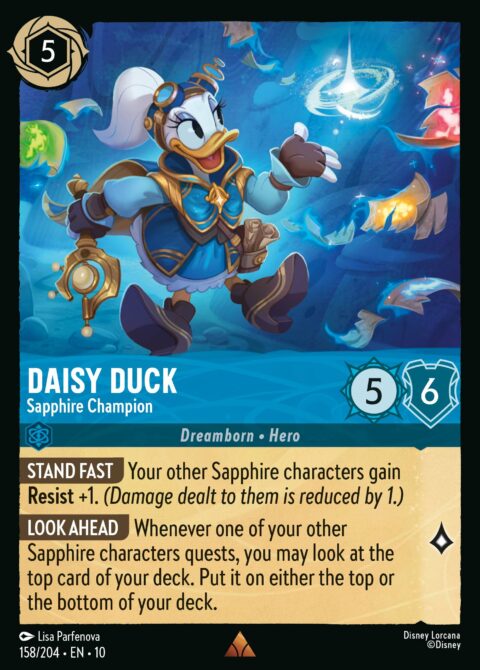 Daisy Duck - Sapphire Champion - 10 #158 - Foil