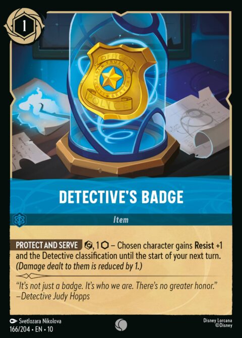 Detective's Badge - 10 #166 - Foil
