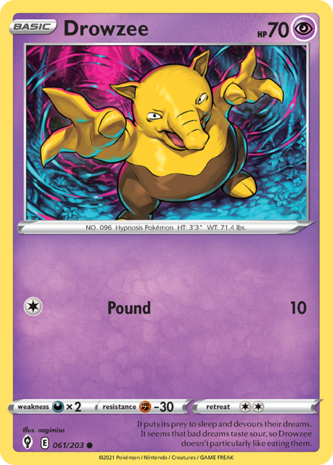 Drowzee - EVS #61 - Normal