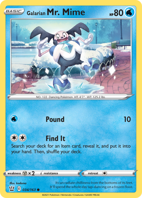 Galarian Mr. Mime - BST #34 - Normal