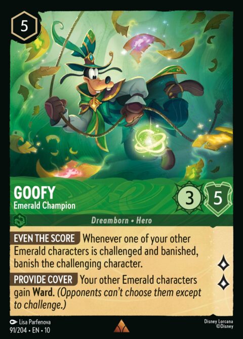 Goofy - Emerald Champion - 10 #91 - Foil