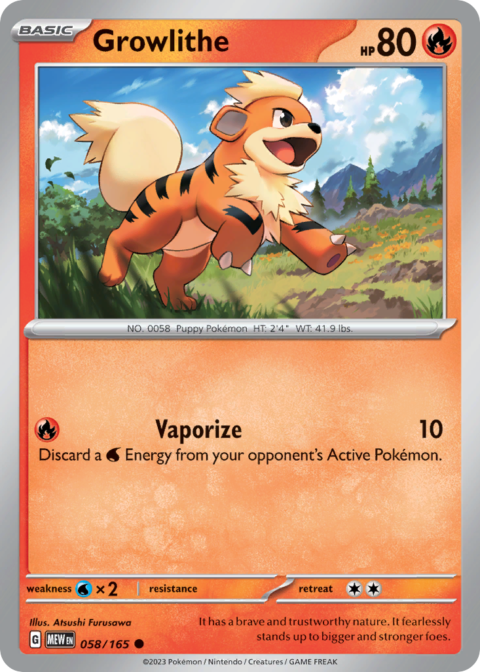 Growlithe - MEW #58 - Normal